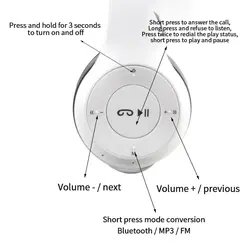P47 BT 5.0 Foldable Gaming Headset LED Battery Indicator Noise Cancelling Wireless Headphone Microphone Factory Direct China