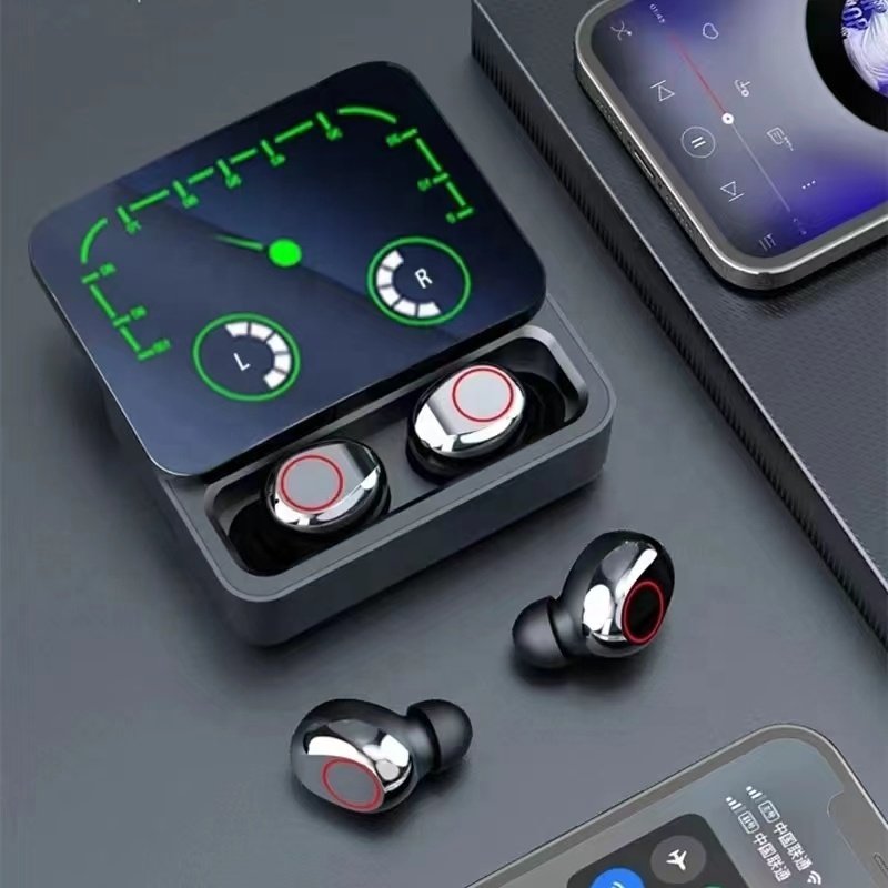Dodoup M90 Max TWS Bluetooth Headset Wireless Earphone HiFi Wholesale Earplug Pointer Display Motion M10 Upgrade Headset PK F9