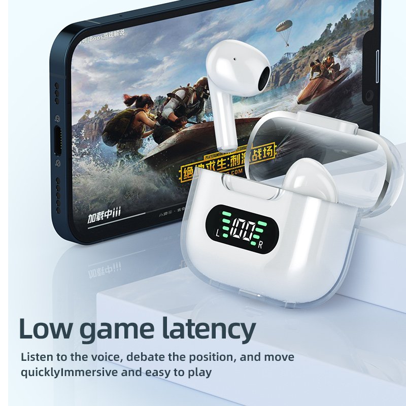 Eraysun Wireless Headphones BT5.2 In-Ear Gaming Headphones TWS Earphones Touch Control LED Earbuds Waterproof Sports Headsets