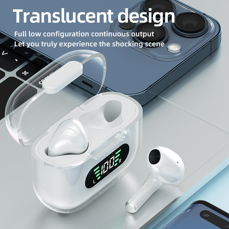 Eraysun Wireless Headphones BT5.2 In-Ear Gaming Headphones TWS Earphones Touch Control LED Earbuds Waterproof Sports Headsets