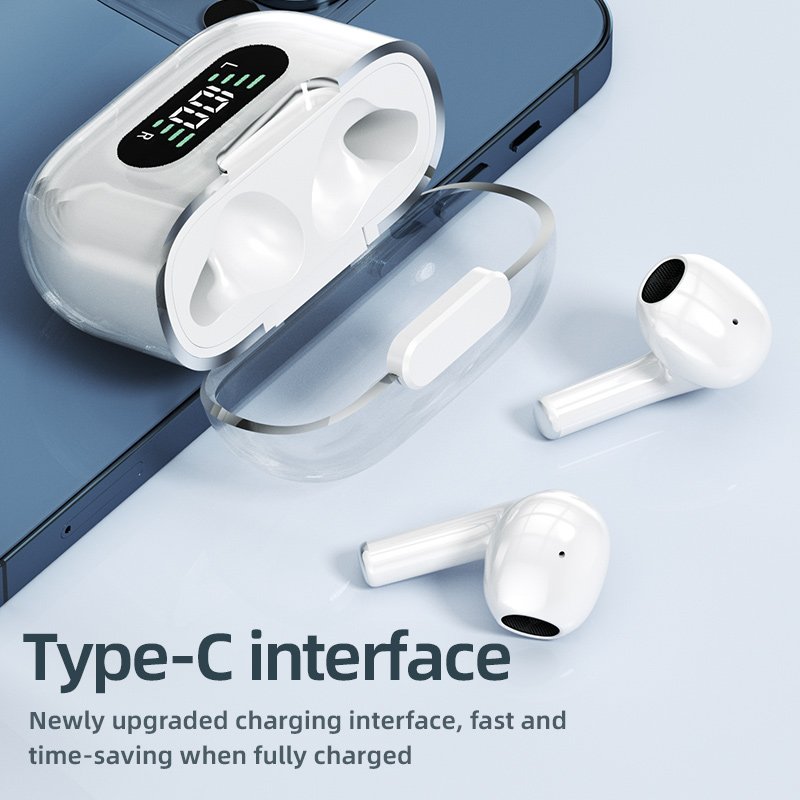 Eraysun Wireless Headphones BT5.2 In-Ear Gaming Headphones TWS Earphones Touch Control LED Earbuds Waterproof Sports Headsets