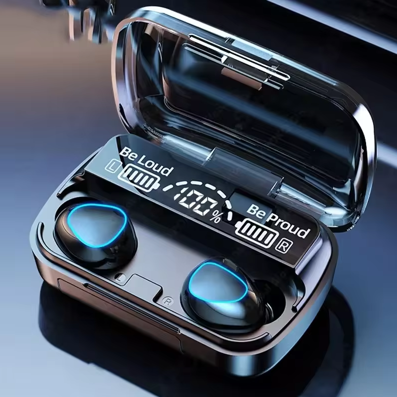 outdoor M10 Wireless Earphones Noise Cancelling In-Ear Sports Mini Earbuds TWS Gaming M10 Blue Tooth Headphones