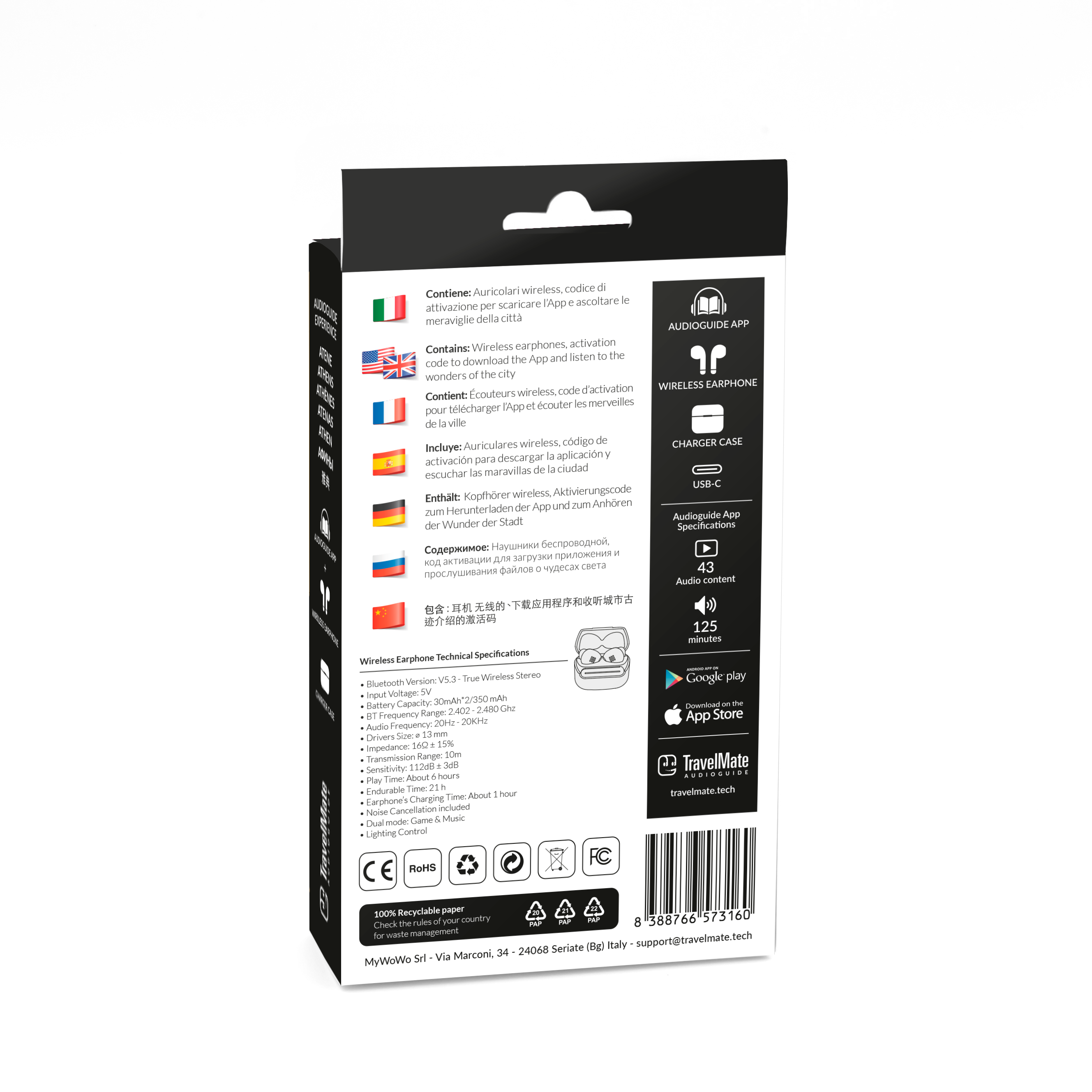 Best Product New Edition Greek Athens City Bluetooth Tour Headsets App With 43 Audio Content Guide For Tour Operator