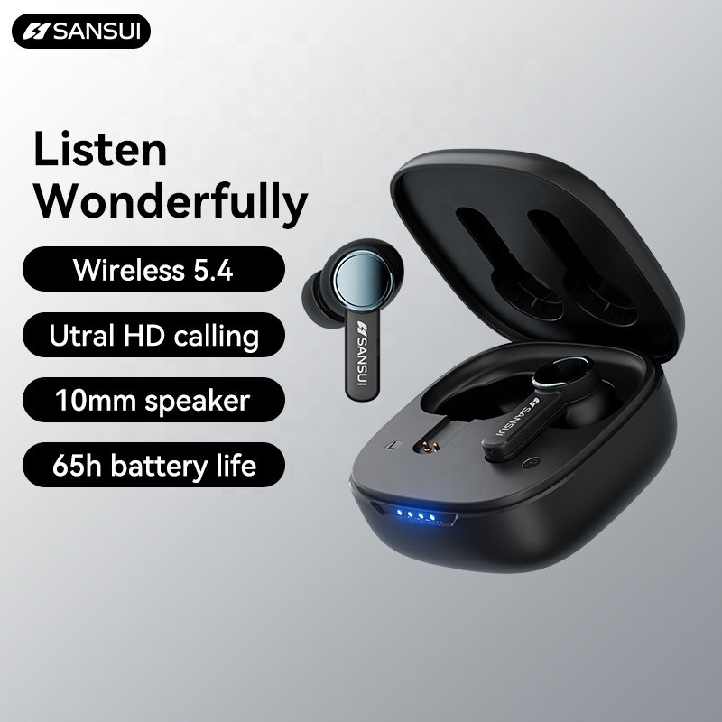 SANSUI earbud in-ear headphones W17 ENC noise cancelling tws earphones & headphones wireless bluetooth