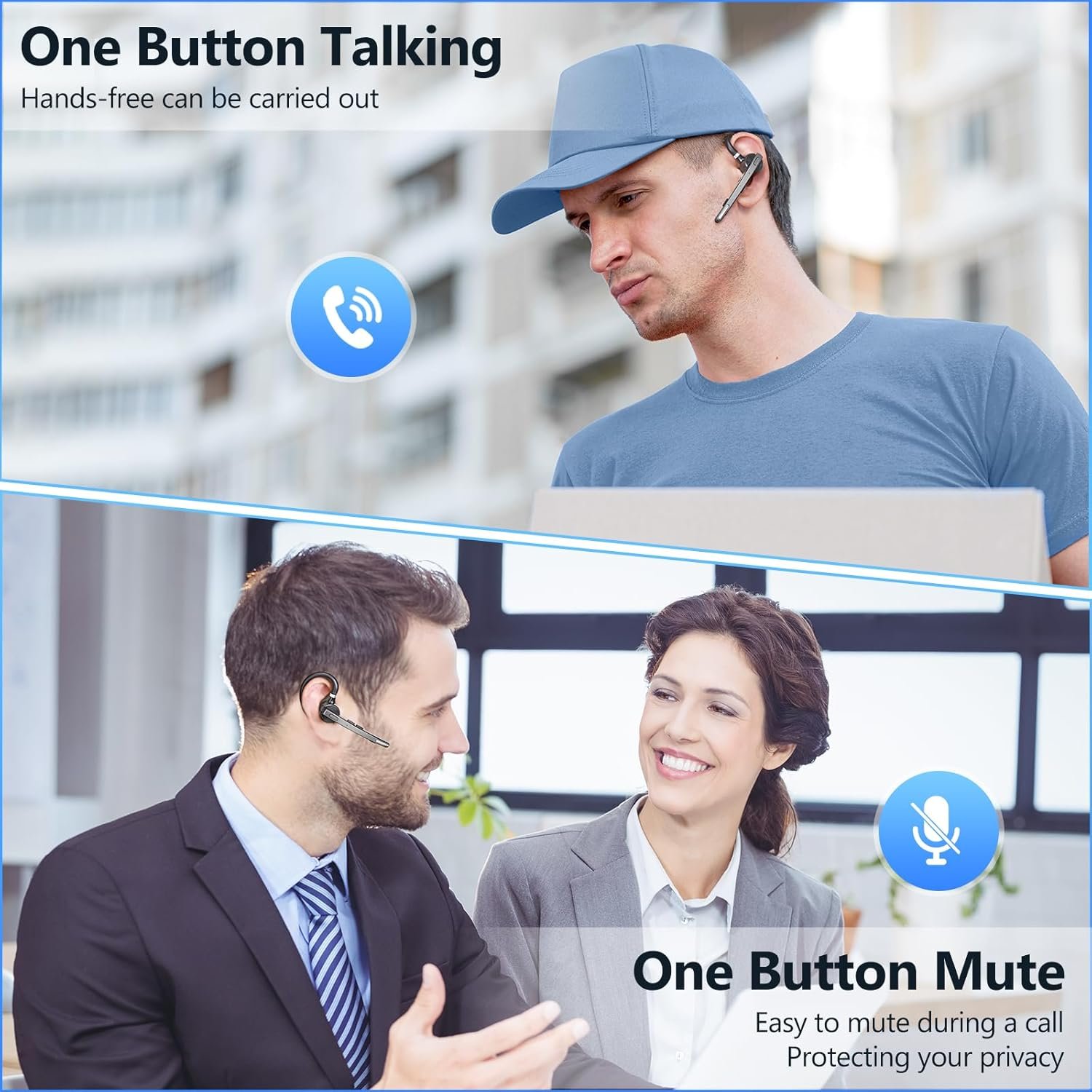 New G9 single wireless earpieces with mic noise cancelling stereo handsfree earphone for office business driver