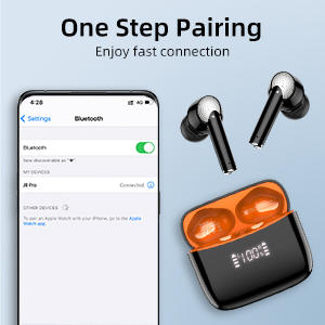 ROCXT J8 earphones earbuds air TWS wireless headphones 2nd generation pro 2 tws 3GEN USB C Valid Serial Number Noise Canceller