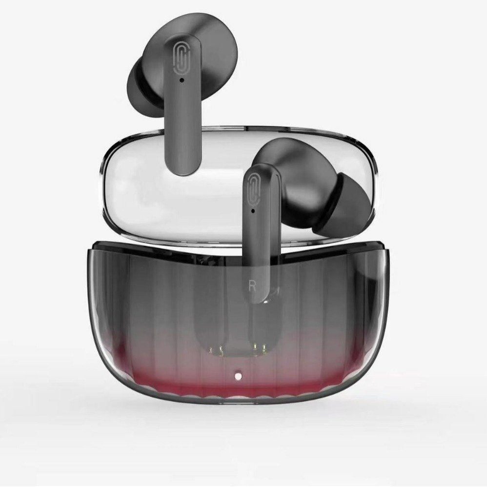 Crystal transparent Y113S wireless earbuds OEM ODM auriculares tws earphone real stereo sound ENC audifonos headphone