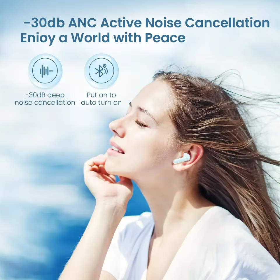 Most Popular Haylou Hifi Earphones Auriculares Bluetooth 5.2 In-ear Earbuds 30dB Noise Cancelling TWS Earphones & Headphones