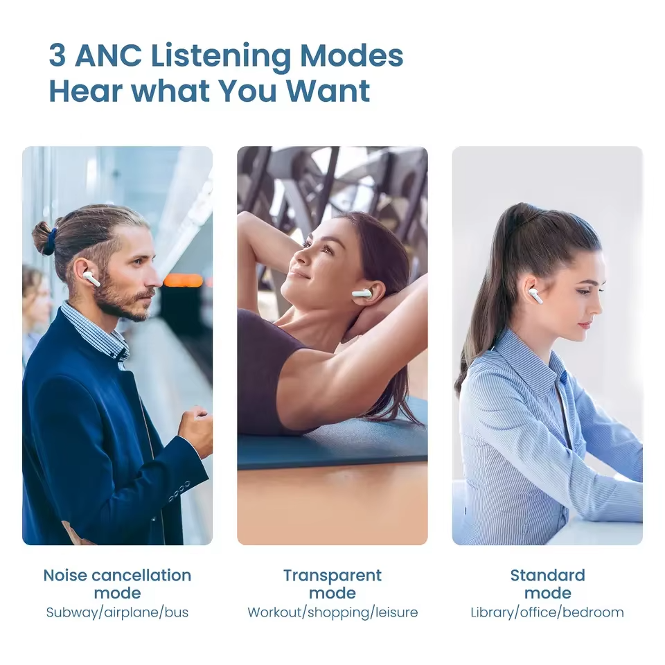 Most Popular Haylou Hifi Earphones Auriculares Bluetooth 5.2 In-ear Earbuds 30dB Noise Cancelling TWS Earphones & Headphones
