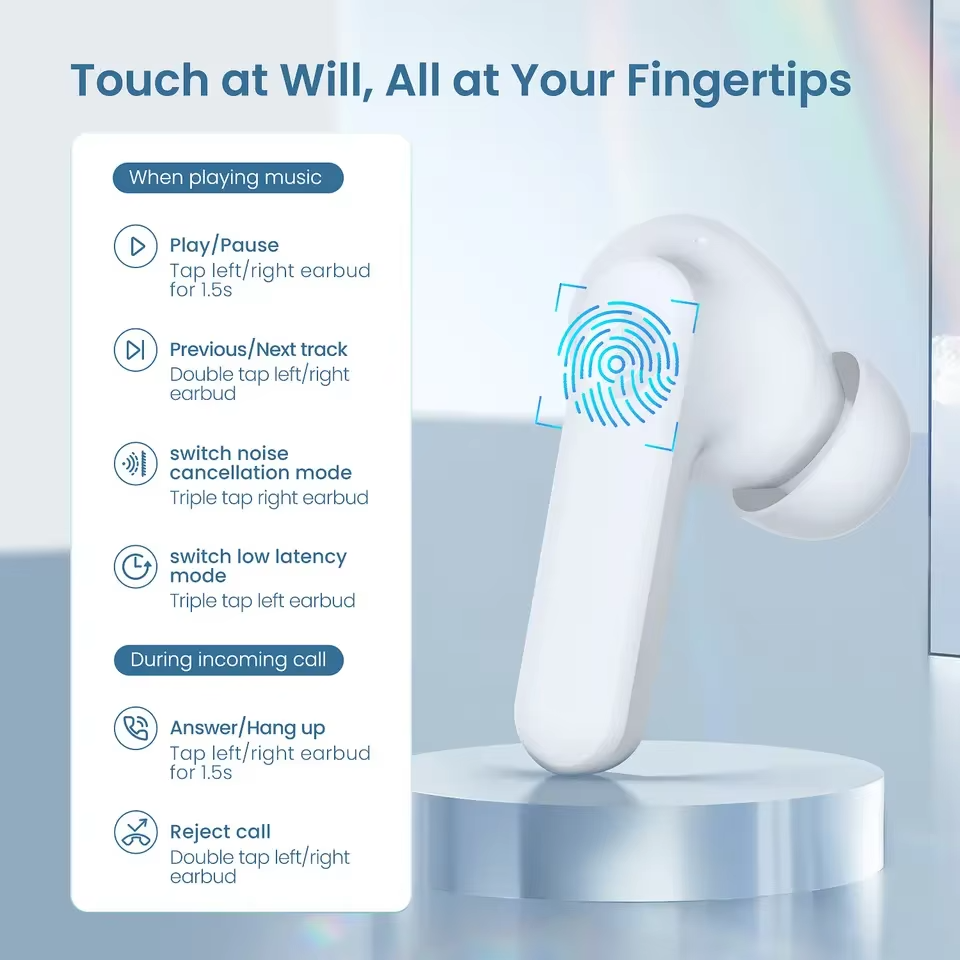 Most Popular Haylou Hifi Earphones Auriculares Bluetooth 5.2 In-ear Earbuds 30dB Noise Cancelling TWS Earphones & Headphones