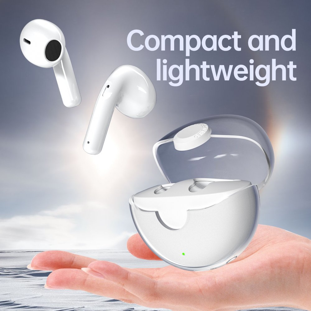 XY-90 Transparent Noise Cancelling Earphones Earbuds Sports Wireless In-Ear Headphones TWS Wireless Stereo Sports Gaming Earbuds