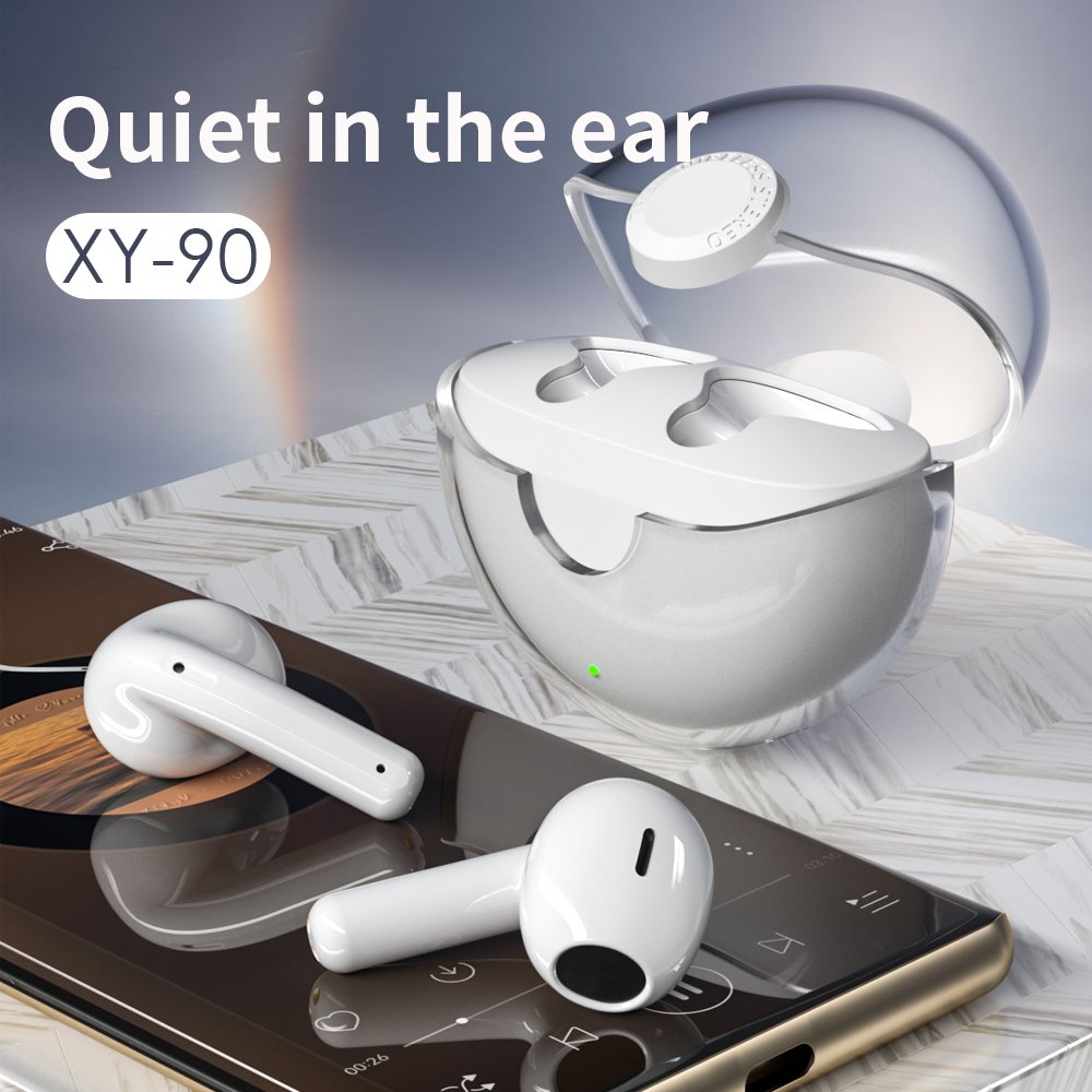 XY-90 Transparent Noise Cancelling Earphones Earbuds Sports Wireless In-Ear Headphones TWS Wireless Stereo Sports Gaming Earbuds