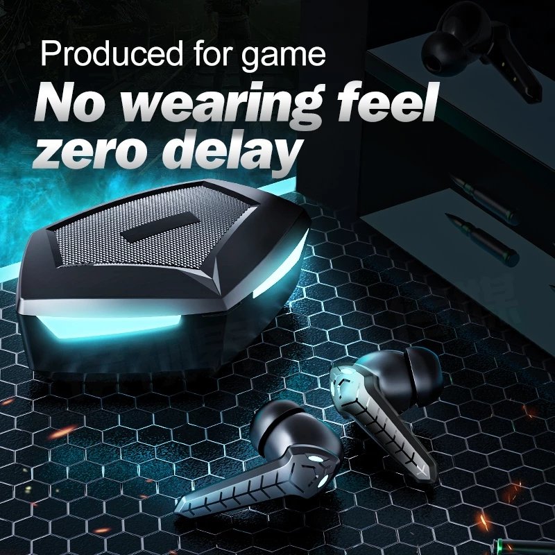 P36 TWS Gaming Headset Wireless in Ear Headphones Sports BT Hands-free Earbuds Gamer Earphone for Samsung Xiaomi Redmi IPhone