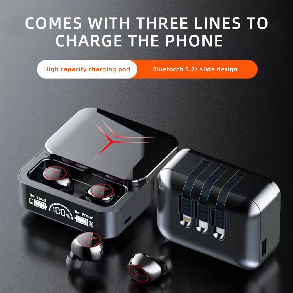 Tws wireless auriculares m88 plus m90 pro m88plus high quality tws handsfree noise cancelling gaming earbuds earphone headphone