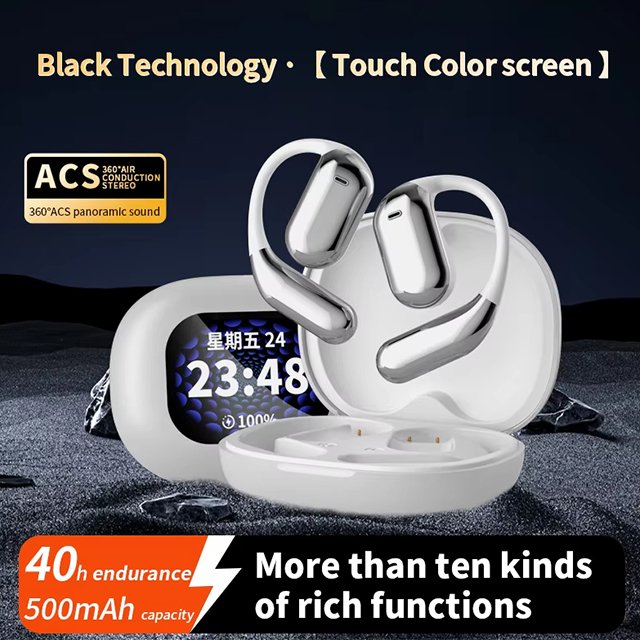 Top Selling Q16 Pro ANC Bluetooth Earbuds LCD Touch Screen Earphones Noise Cancelling TWS Earphone for Phone