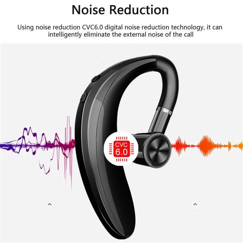 Hot Selling Universal Single Bluetooth Stereo Headset Wireless Bluetooth Earpiece with Noise Cancelling Mic Handfree Earhook