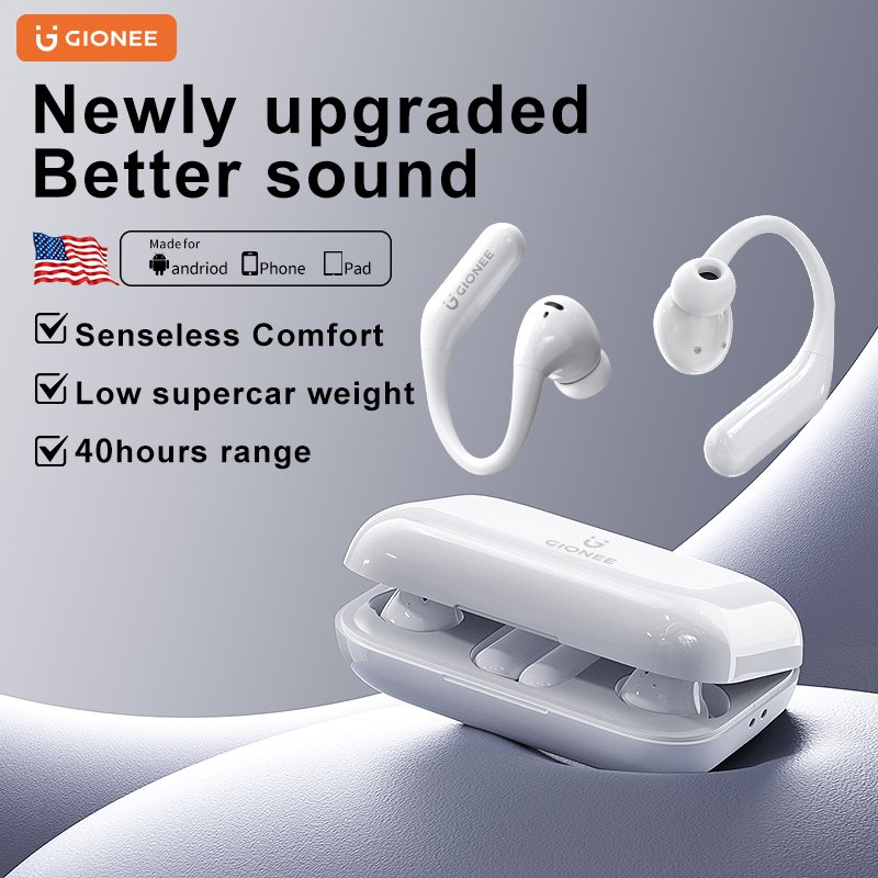 Factory Price Gionee JL017 Open Ear Earbuds Sports Running Gaming OWS TWS Earphones True Wireless Headphones BT V5.4 Headset