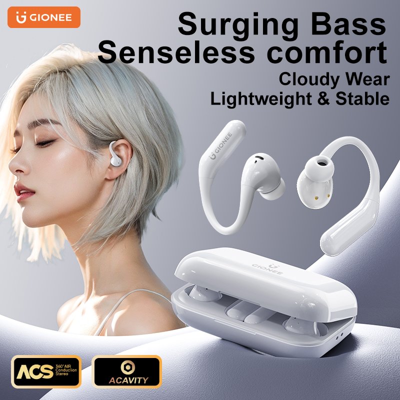 Factory Price Gionee JL017 Open Ear Earbuds Sports Running Gaming OWS TWS Earphones True Wireless Headphones BT V5.4 Headset