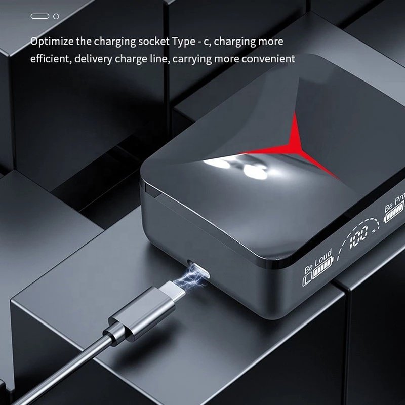 Best Low Latency TWS wireless Stereo M90 audifonos Slide Gaming mobile auriculares earbuds earphone With Digital Display m90 pro