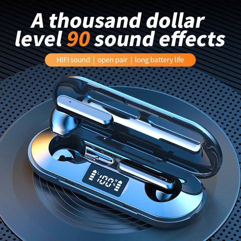 K80 M23 M20 F9 TWS Wireless Headphones Bluetooth Earphone with Charging Box LED Sports Stereo Noise Canceling Earbuds Headsets
