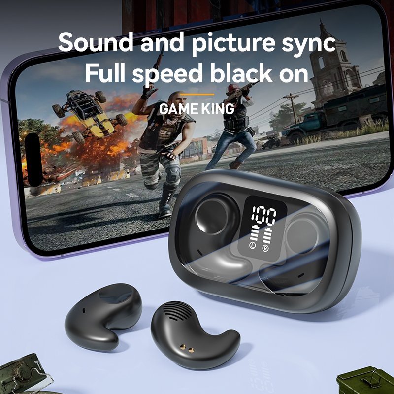 Factory M51 Mini Invisible Sleep Earphones Sports Headset Tws Wireless Bt 5.3 Headphones Waterproof Noise Reduction Earbuds