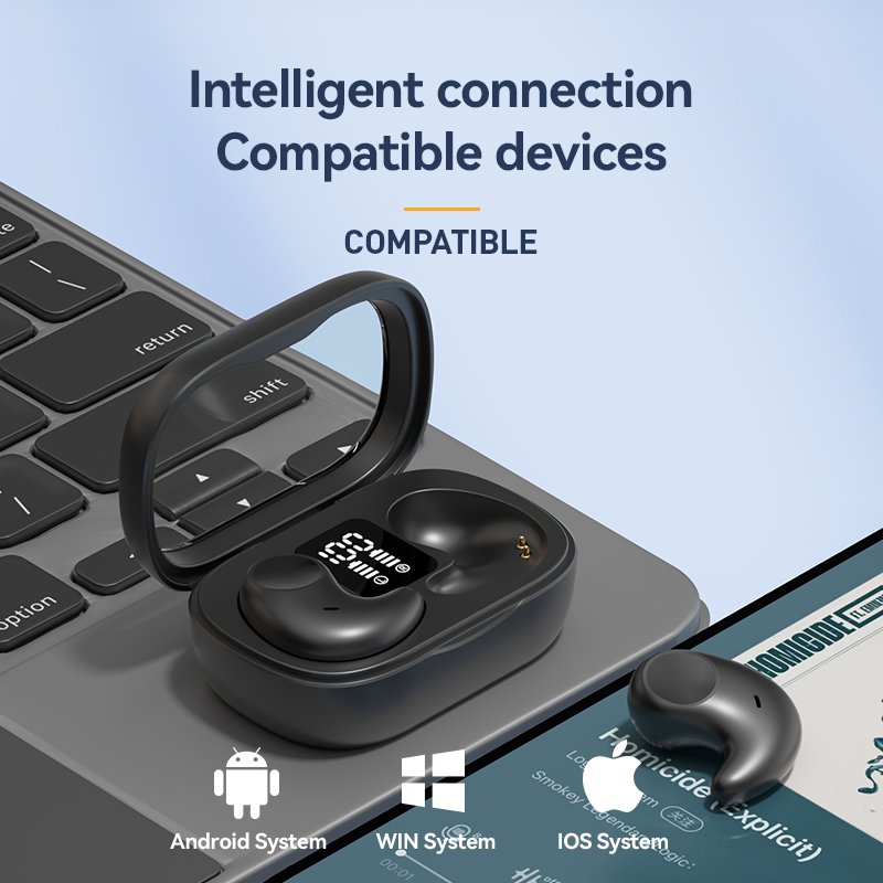 Factory M51 Mini Invisible Sleep Earphones Sports Headset Tws Wireless Bt 5.3 Headphones Waterproof Noise Reduction Earbuds