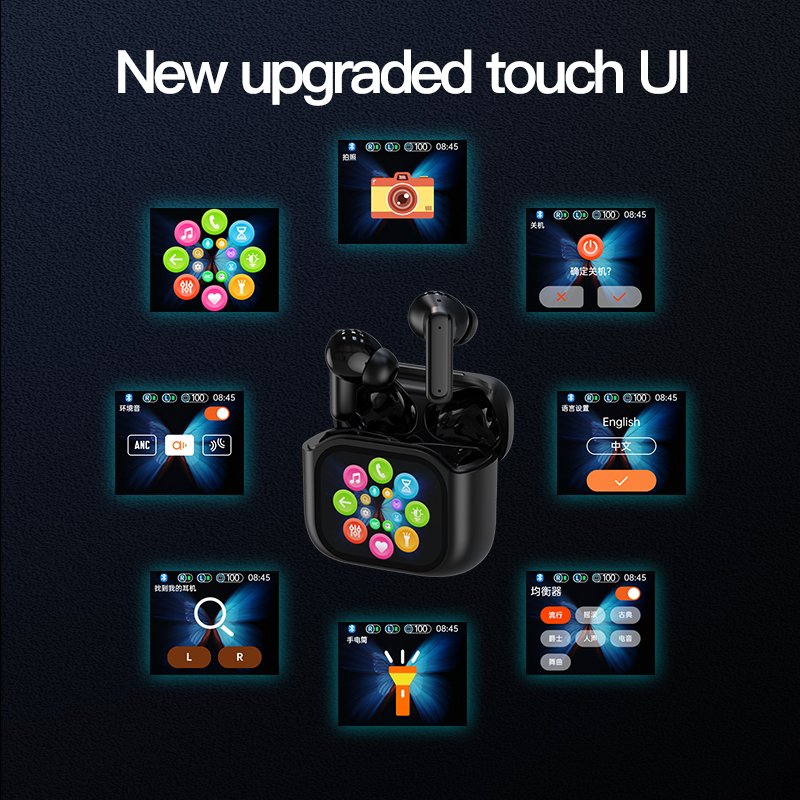 New hot selling 2024 wireless ANC ENC BY-16 headphones bass listening music BT 5.3 tws earphones