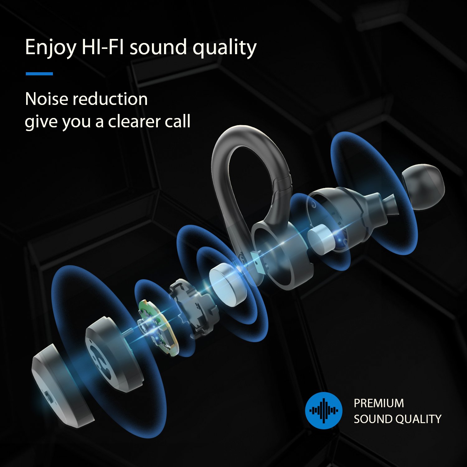 Hottest New Upgraded True IPX7 Waterproof Wireless Earbuds Audifonos Bluetooth TWS Headset Noise Cancelling Sport Headphones