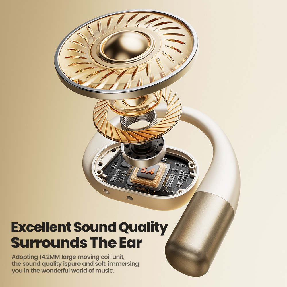 Toocki Earphone Touch Control TWS Headphone Wireless Earphone Mini TWS Earbuds Sport Earphone with Hook