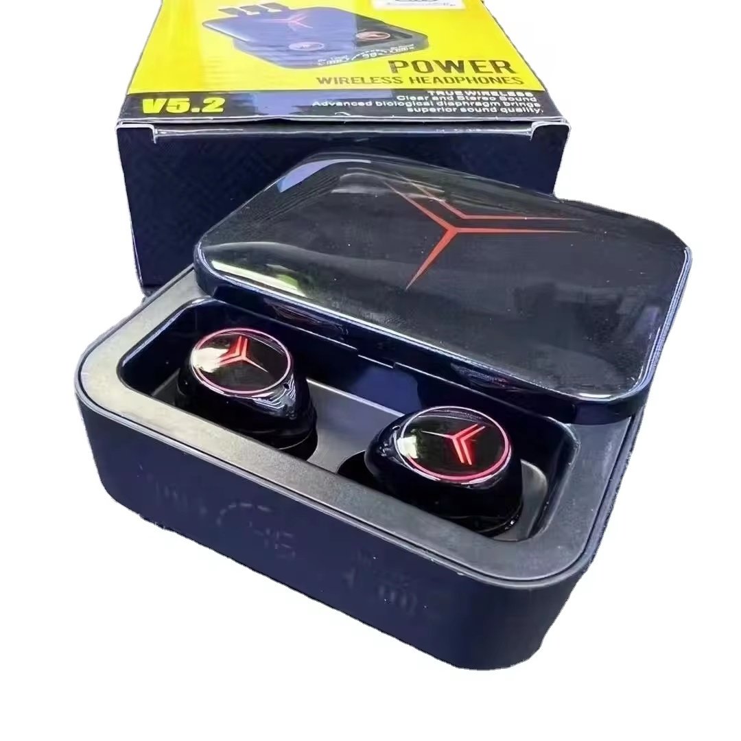 M88plus Wireless BT Earbuds In-ear BT5.3 Headphones with 3 Charge Cables Stereo Music Sports Earphone with 10000mah power bank