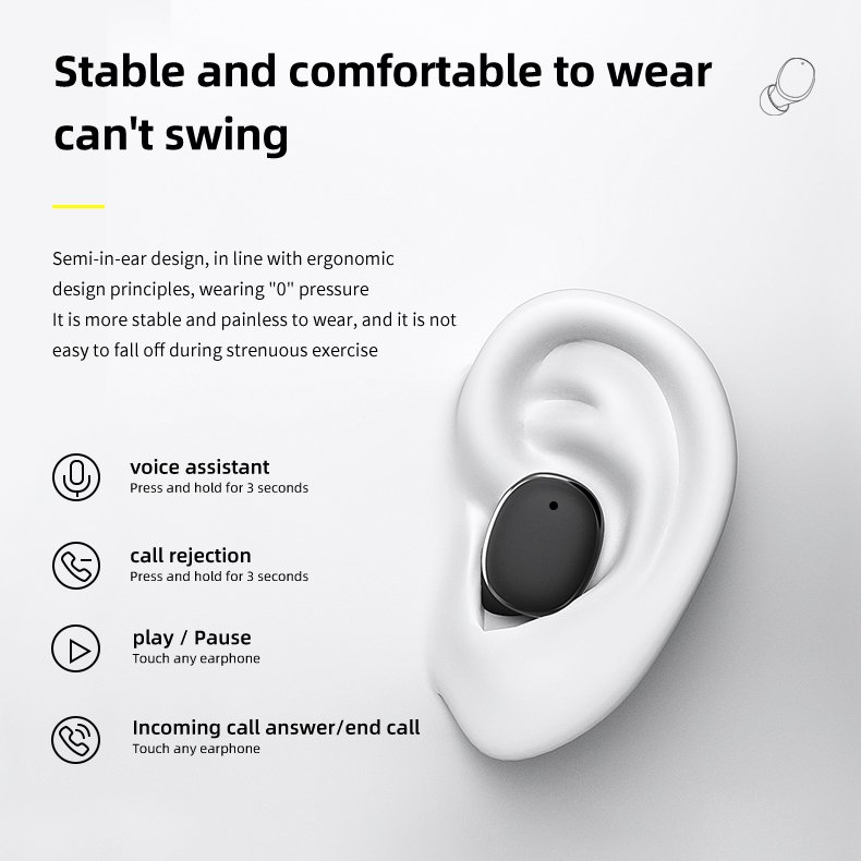 Custom Logo TWS Wireless Earbuds Bluetooth 5.3 Earphones Waterproof Headset Gaming Earphone Noise Canceling In Ear Headphones
