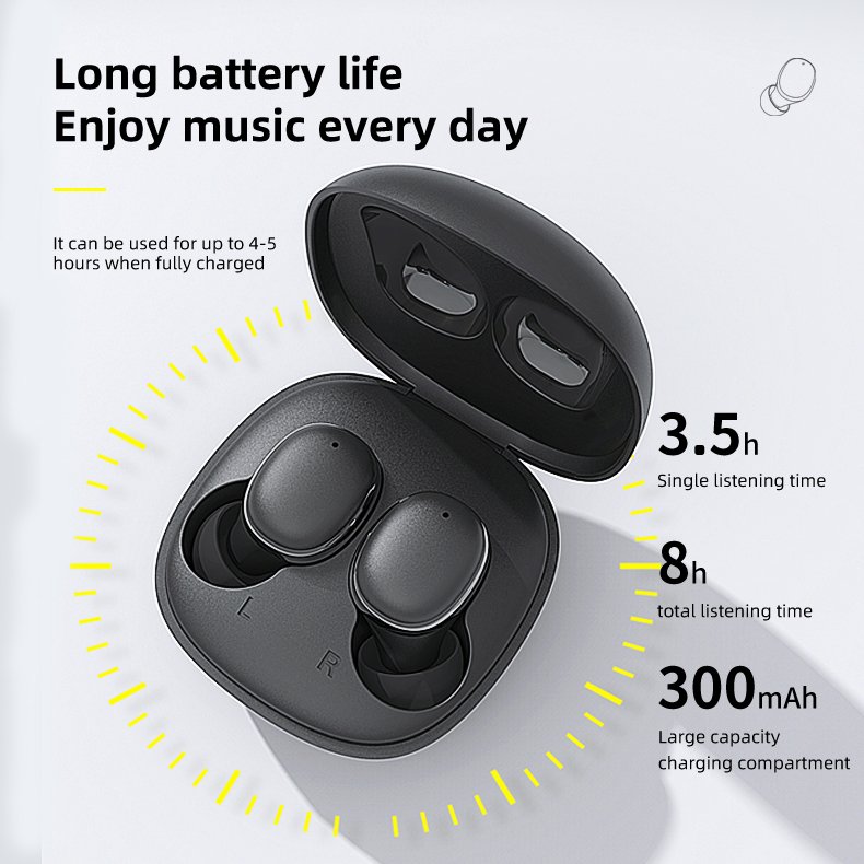 Custom Logo TWS Wireless Earbuds Bluetooth 5.3 Earphones Waterproof Headset Gaming Earphone Noise Canceling In Ear Headphones