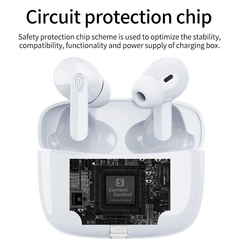 TWS Earbud Wireless Earphone Noise Cancelling HIFI Mini Earbuds Touch Control 2023