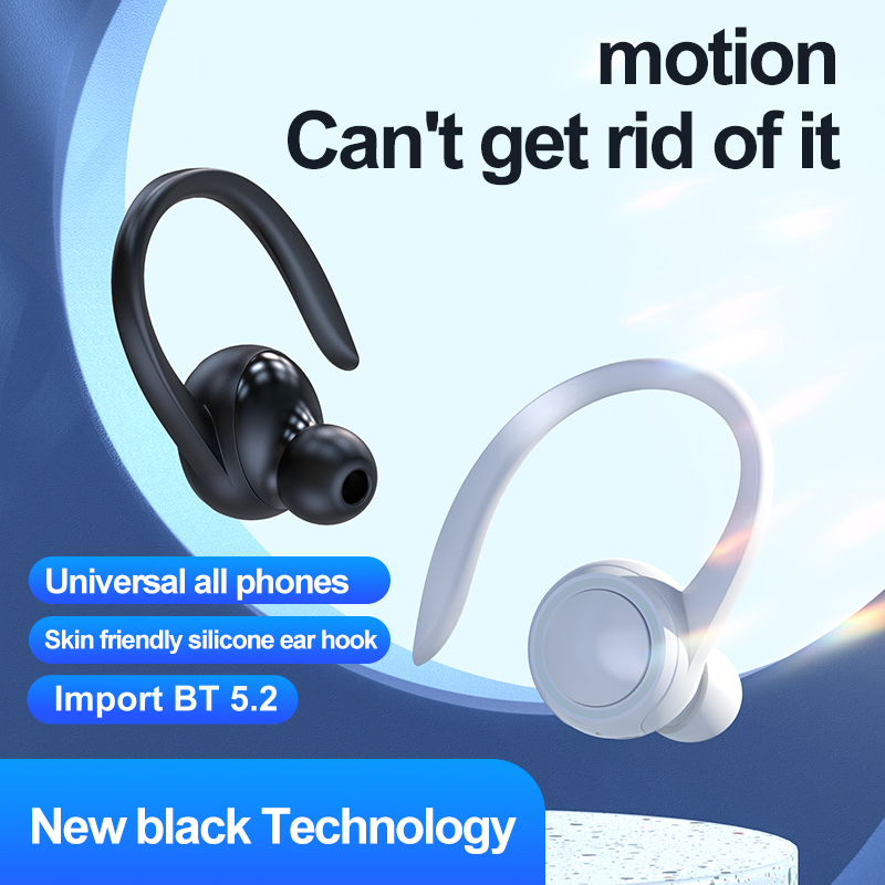 T10 Tws Wireless Earhook Headphones BT5.2 Hifi Sound Noise Cancelling Sports Running In-ear Earphone