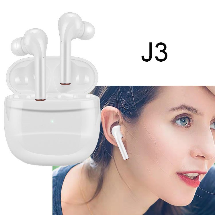 ENC J3 Wireless Headset Game Sports Earbuds Noise Cancelling Headphone BT5.2 TWS Earphone LED BT Stereo In-ear Earbuds
