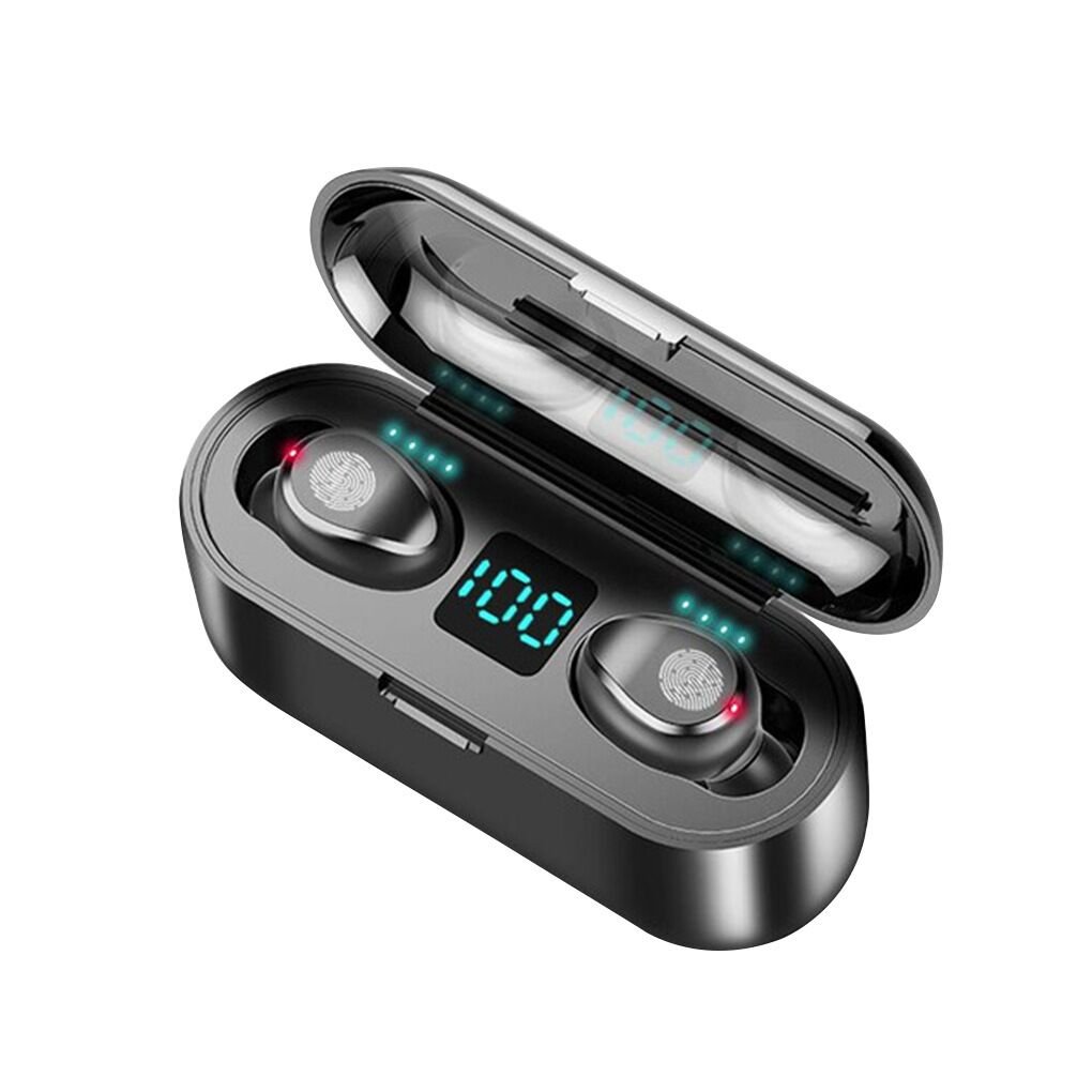 Cheap headphones f9 TWS 5.0 Wireless Earbuds Earphone With 2000mAh Charging Sports Gaming Headset With LED Display headphone