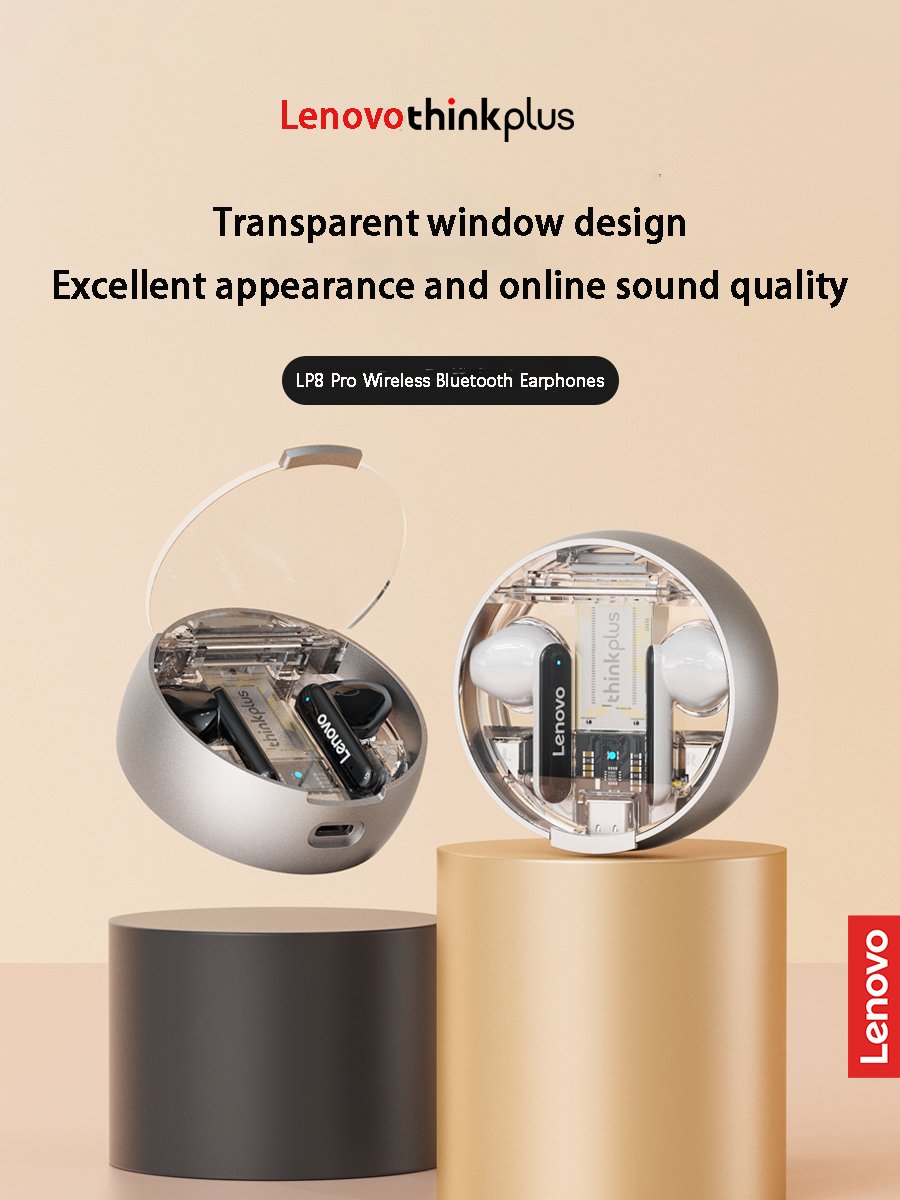 LP8Pro TWS In-Ear Earphones Wireless Bluetooth High-Fidelity Music & HD Microphone Calls Long Standby Gamers Blue Tooth