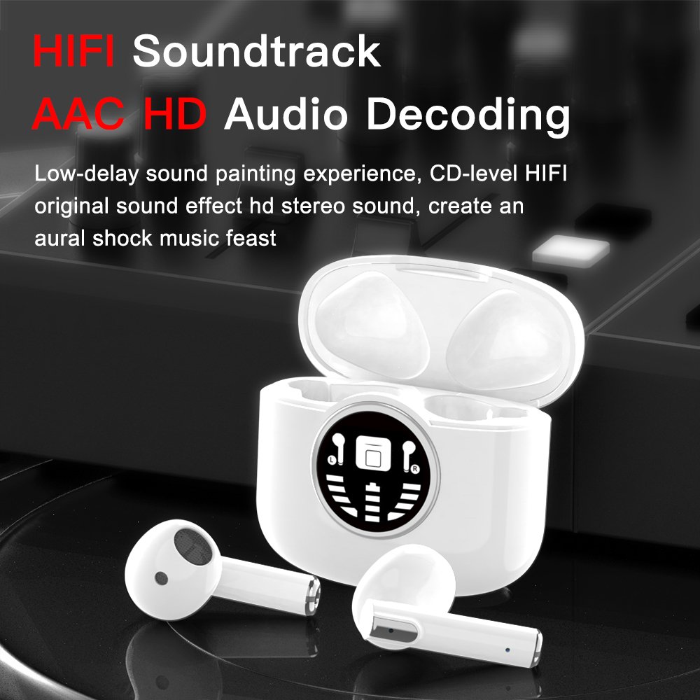 2023 Noise Cancelling Wireless TWS In Ear Earphones Earbuds with LED Display ANC ENC Gaming Headphones Headsets