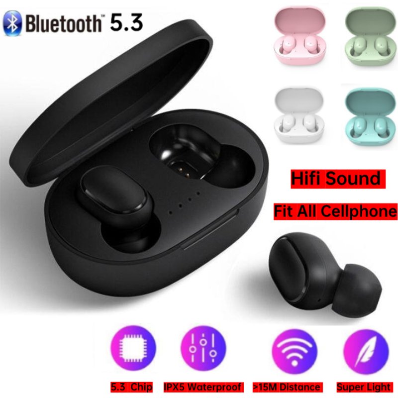 A6S Earbuds Gaming In-Ear Headphones Non-Noise Cancelling TWS Earphones & Headphones