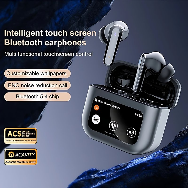 Good Quality Q30 Tws Wireless Touch Screen Earbuds Noise Cancelling Gaming in-ear ANC Earphones & Headphones with Touchscreen
