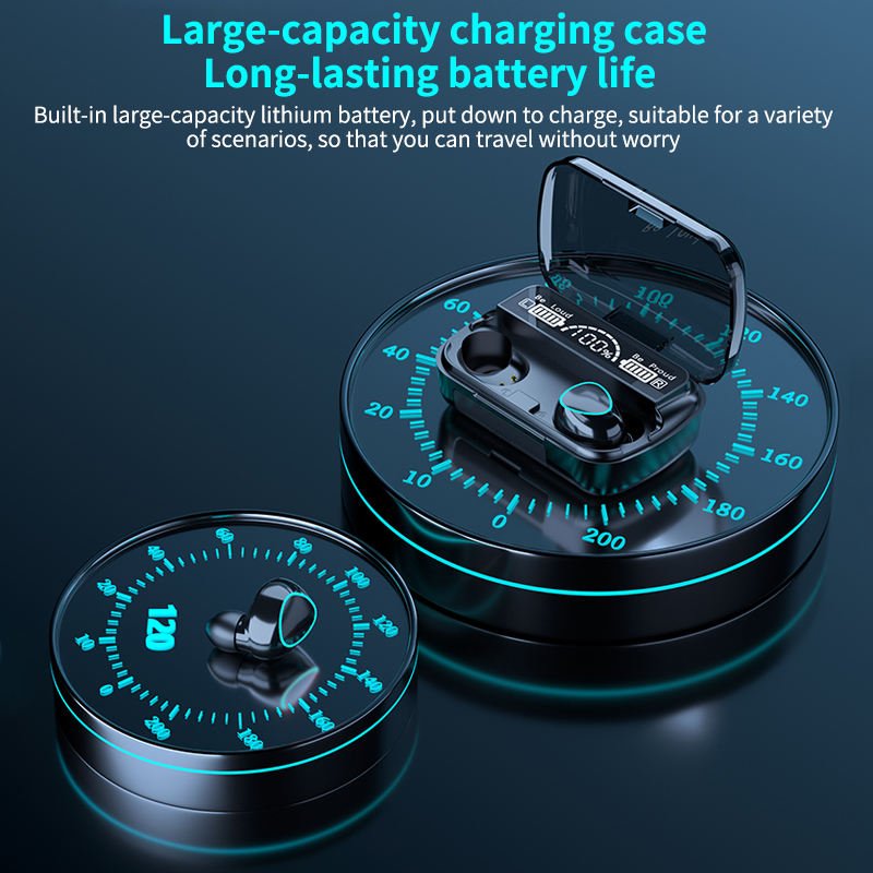 M10 Noise Cancelling TWS Earphones & Headphones Sports Headset Wireless Earphone Waterproof M10 Earbuds