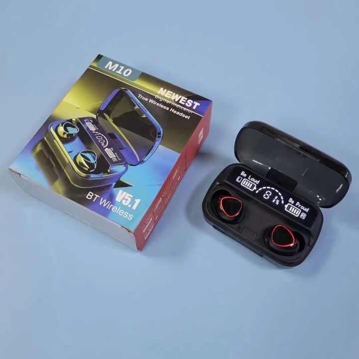 M10 Noise Cancelling TWS Earphones & Headphones Sports Headset Wireless Earphone Waterproof M10 Earbuds