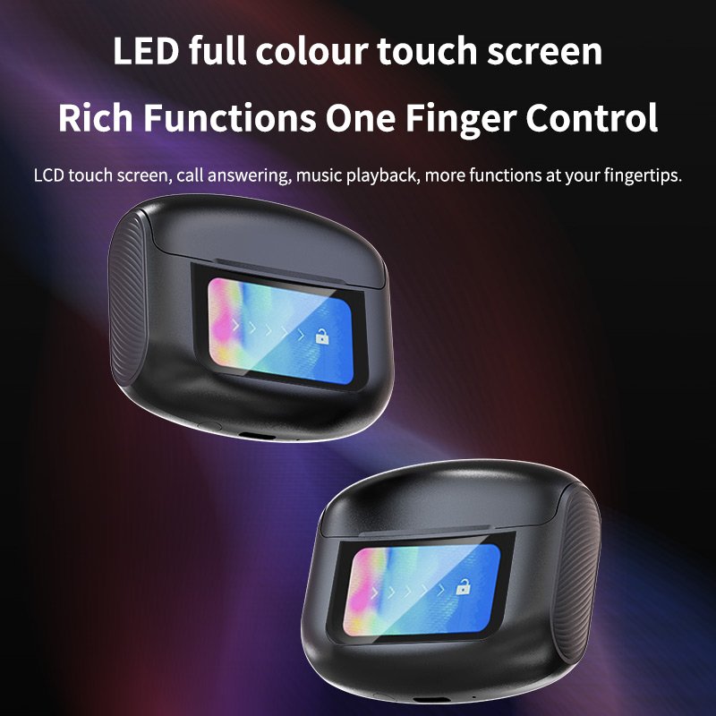 2024 New ANC ENC R06 TWS Wireless Earbuds Noise Cancelling Blue Tooth In-Ear Headphones color Touch Screens Earphone