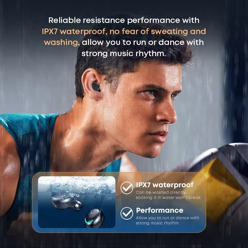 Original F9 Earphone 9D Hifi Stereo LED Display Waterproof In Ear Headphone Bluetooth 5.1 TWS F9 Wireless Earbuds F9-5 F9-5C