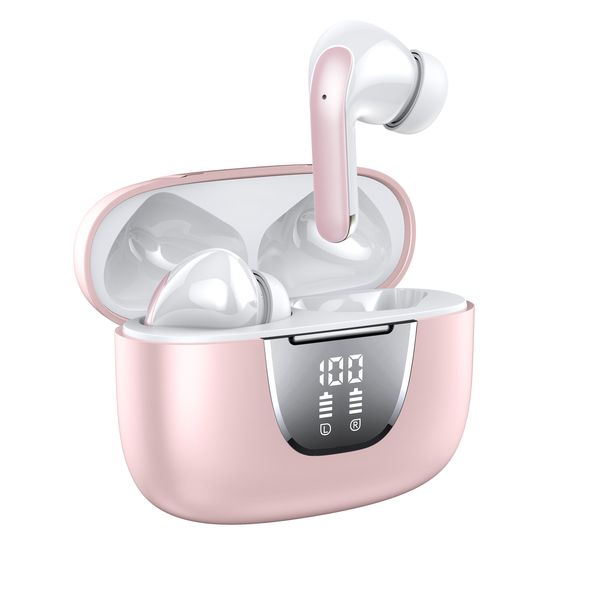 Wholesale S42 High Quality ENC ANC Bluetooth TWS Wireless Earbuds In-ear Headphone Noise Cancelling TWS Earphone With Display