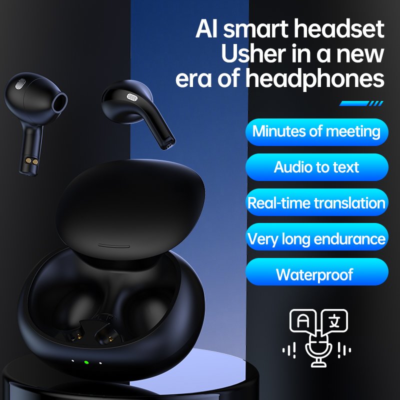 AirPro Multinational Language Intelligent Translator AI Voice Translation Business Meeting Offline Meeting Translator Earbuds