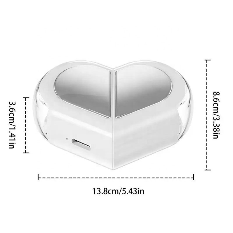 K520 TWS BT 5.3 Creative Rotatable Earbuds Waterproof Wireless stereo Love shaped couple Earphones For lovers birthday gifts