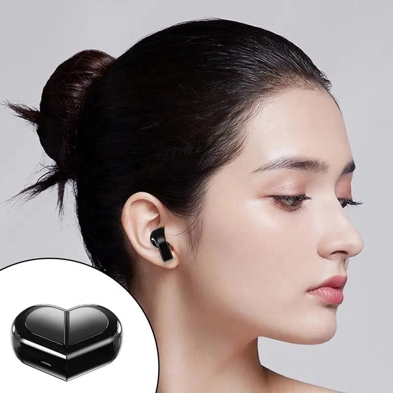 K520 TWS BT 5.3 Creative Rotatable Earbuds Waterproof Wireless stereo Love shaped couple Earphones For lovers birthday gifts