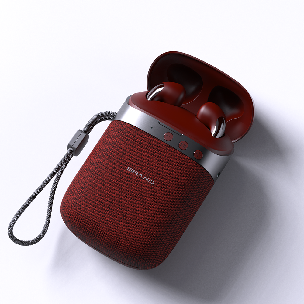 The Latest Outdoor Multi-function 2 in 1 Travel Wireless Earphones Accessories TWS Earbuds Bluetooth Speaker Earphones