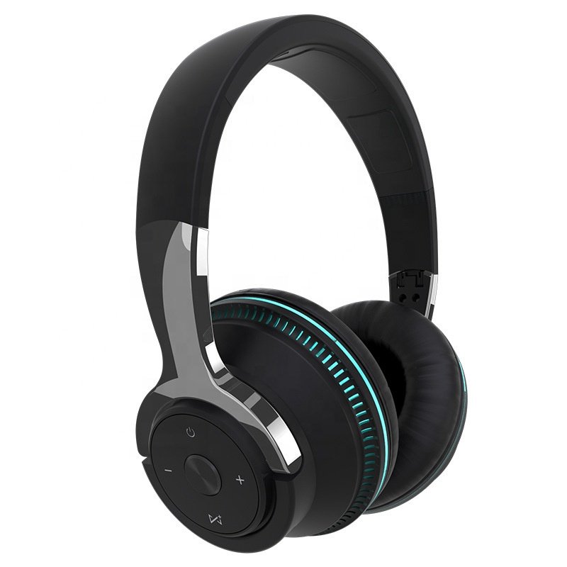 LED light H2 Wireless Headphones 5.0 Blue tooth Earphone Foldable Bass with TF Card For iPhone Sumsamg Phone With Mic Headsets